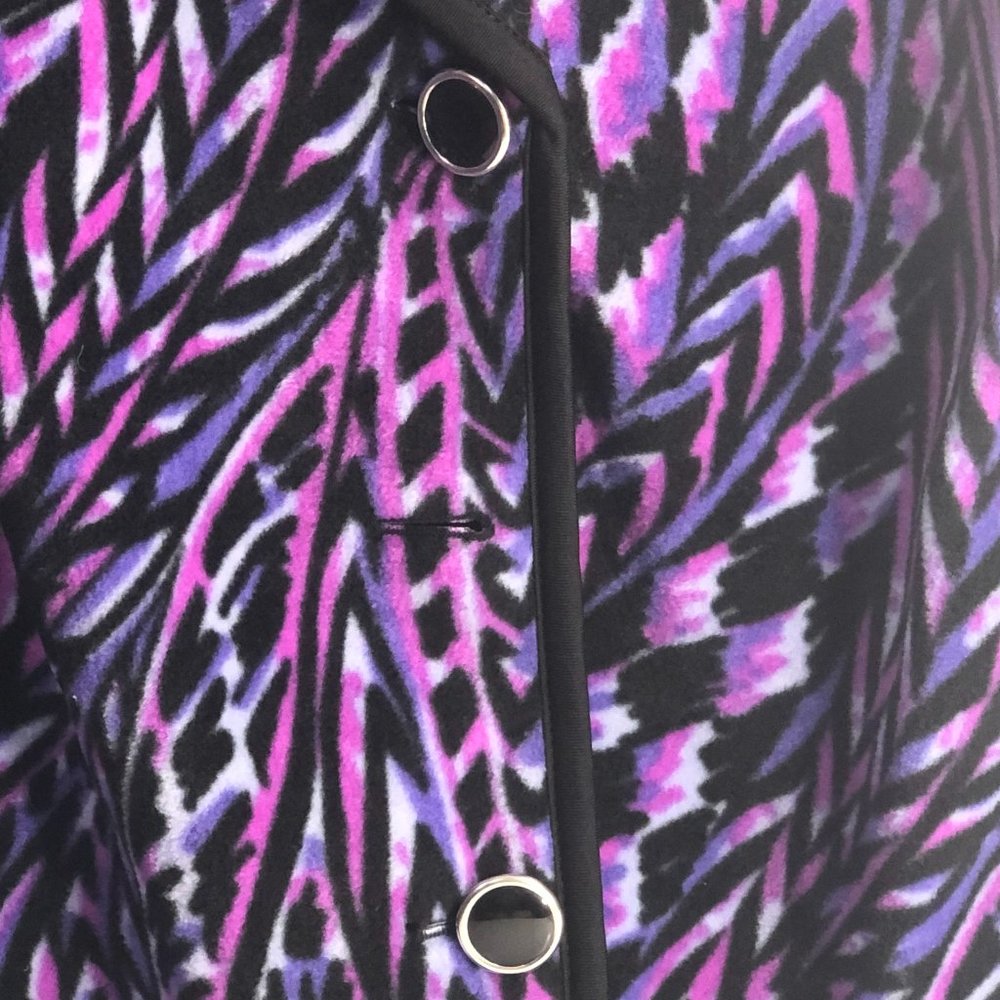 Vintage Bob Mackie Wearable Art Fleece - Picture 8 of 9